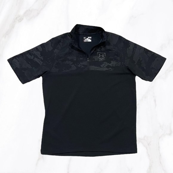 Under Armour Other - Under Armour Men's Black Short Sleeved Side Zip Cage Jacket, Size M‎